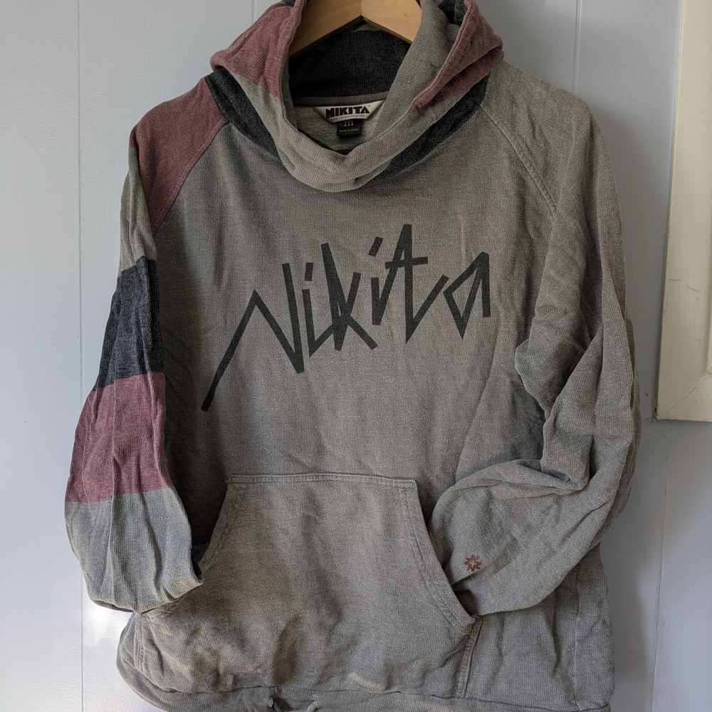 Nikita Women's Gray and Pink Hoodie